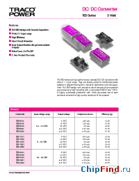 Datasheet TED0521 manufacturer Traco